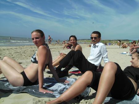la plage en famille