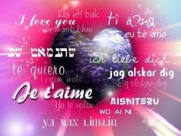 je t'aime dans toute les langues